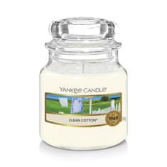 Yankee Candle vonná sviečka Clean Cotton (Čistá bavlna) 104g