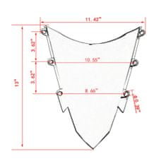 SEFIS Plexi štít dymový Honda CBR 500R 2016-2018