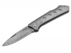 Böker Plus 01BO511DAM Damascus Dominator vreckový nôž 8,4 cm, damašek 