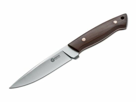 Böker Arbolito 02BA303G Relincho Madera lovecký nôž 12,8 cm, drevo Guayacan, kožené puzdro