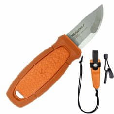 Morakniv 13502 Eldris Burnt Orange nôž na krk 5,9cm, oranžová, guma/plast, plastové puzdro, kresadlo