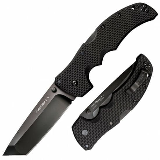 Cold Steel 27BT Recon 1 Tanto Plain Edge taktický nôž 10,2 cm, čierna, G10