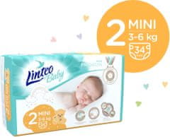 LINTEO Plienky Baby Prémium MINI (3-6 kg) 34 ks