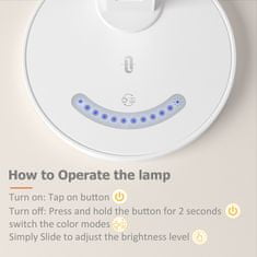 TaoTronics Stolná lampa TT-DL13 Strieborná / Biela