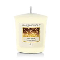 Yankee Candle votívne sviečka All is Bright (Všetko len septembra) 49g