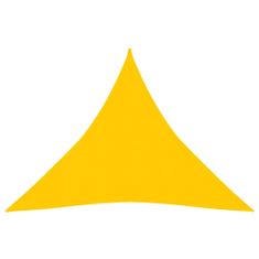 Vidaxl Slnečná clona, 160 g/m2, žltá, 3,6x3,6x3,6 m, HDPE
