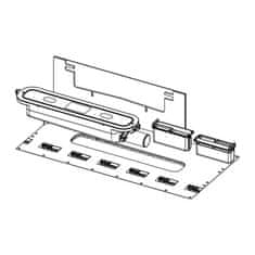 Tece TECEdrainprofile Sifón, s bočným odpadom DN50, montážna výška 95mm, 673002