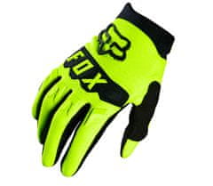 FOX detské motokrosové rukavice Yth Dirtpaw fluo/yellow veľ. L