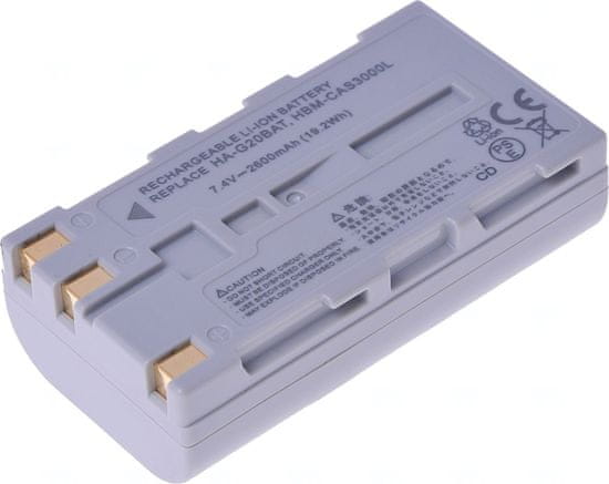 T6 power Batéria pre Casio DT-X30, Li-Ion, 7,4 V, 2600 mAh (19,2 Wh), šedá