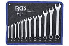 BGS technic Kľúče očkoploché 12 ks, 6-22mm, v tašce- BGS 1197