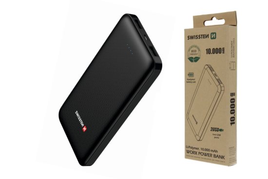 SWISSTEN Worx Powerbank, 10000 Mah, Eco Pack