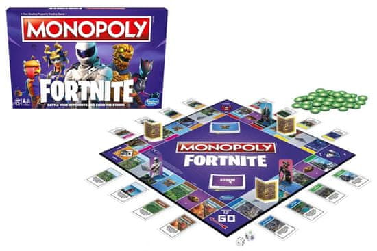 Zapardrobnych.sk Monopoly, Fortnite, Anglická Verzia, Hasbro