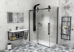 Gelco , VOLCANO BLACK sprchové dvere 1600 mm, číre sklo, GV1416