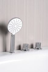 SAPHO , Ručná sprcha, 1 režim sprchovania, priemer 110mm, ABS/chróm lesk/biela, 1204-28
