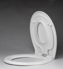 AQUALINE , Detské WC sedátko integrované do klasického WC sedátka, Soft Close, biela, FS125