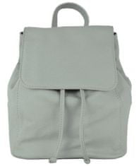 VegaLM Moderný kožený ruksak z pravej hovädzej kože v šedej farbe