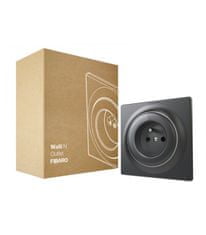 Zásuvka bez inteligencie - FIBARO Walli N Outlet type E Anthracite (FGWSONE-011-8)