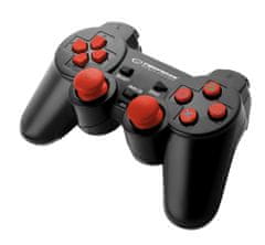 Esperanza EGG106R Gamepad PC/PS3/PS2 USB Corsair čierna a červená Esperanza