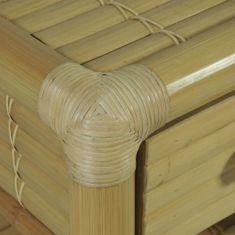 Vidaxl Nočný stolík, 45x45x40 cm, bambus, prírodná farba
