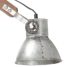 Petromila vidaXL Nástenná lampa, industriálny štýl, strieborná, okrúhla E27