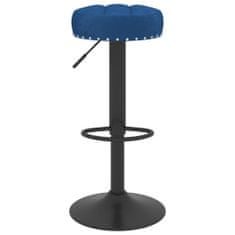 Vidaxl Barové stoličky 2 ks modré zamat