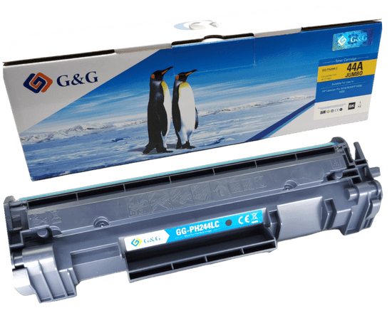 G&G HP 44A , HP CF244A , XL 2000 strán s čipom , Premium patentovaný toner, Čierna - Black