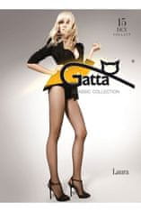 Gatta Dámske pančucháče Laura 15 beige plus + Nadkolienky Gatta Calzino Strech, telová, 5