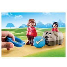 Playmobil Môj ťahací psík , 1.2.3, 6 dielikov