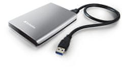 VERBATIM Store 'n' Go, USB 3.0 - 1TB (53071), strieborný