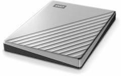 Western Digital WD My Passport Ultra - 2TB (WDBC3C0020BSL-WESN), strieborná