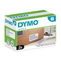 Dymo Samolepiace etikety LW 4XL 102x59 mm veľké expedičné biele