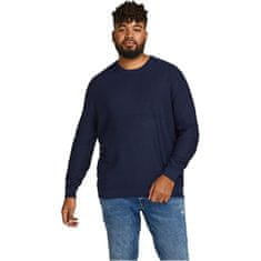 Jack&Jones Plus Pánsky sveter JPRBLAWINTER 12202997 Maritime Blue (Veľkosť 4XL)