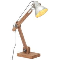 Petromila vidaXL Industriálna stropová lampa strieborná okrúhla 58x18x90 cm E27