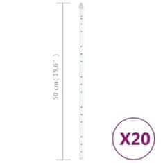 Vidaxl Svetlá meteor 20 ks 50 cm farebné 720 LED vnútorné vonkajšie