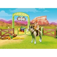 Playmobil Konský box Šmik a seňor Mrkvička , Spirit Riding Free, 51 dielikov