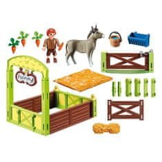 Playmobil Konský box Šmik a seňor Mrkvička , Spirit Riding Free, 51 dielikov