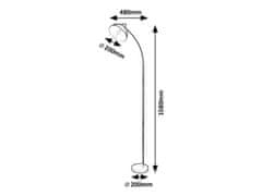 Rabalux Stojacia lampa 5239 DARON 1xE27/40W/230V biela