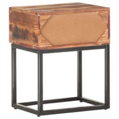 Vidaxl Nočný stolík 40x30x50 cm surové akáciové drevo