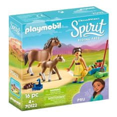 Playmobil Próza s koňom a žriebäťom , Spirit Riding Free, 16 dielikov