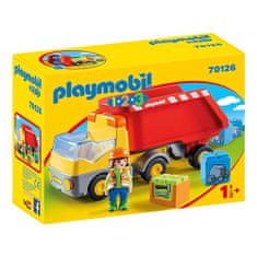 Playmobil Sklápač , 1.2.3, 6 dielikov