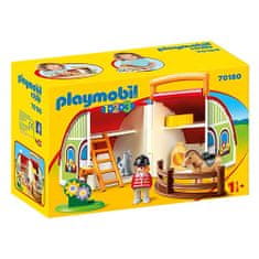 Playmobil Moja prvá prenosná farma , 1.2.3., 11 dielikov