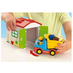 Playmobil Vyklápacie auto s garážou , 1.2.3, 6 dielikov