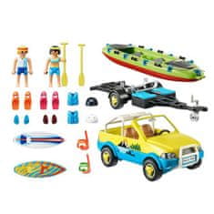 Playmobil Plážové auto s prívesom , Prázdniny, 88 dielikov