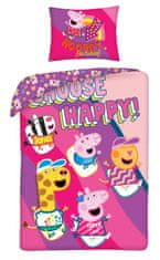 Halantex Posteľná Bielizeň Peppa Pig Happy Cotton, 140/200, 70/90 Cm