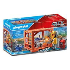 Playmobil Výroba kontajnerov , Nákladná doprava, 60 dielikov