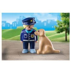 Playmobil Policajt so psíkom , 1.2.3, 2 ks