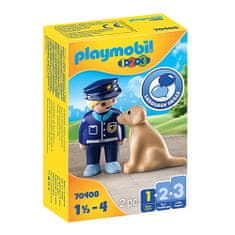 Playmobil Policajt so psíkom , 1.2.3, 2 ks