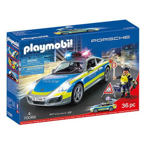 Playmobil Porsche 911 Carrera 4S , Polícia, 36 dielikov