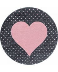 Ayyildiz Detský kusový koberec Bambi 830 pink kruh 160x160 (priemer) kruh