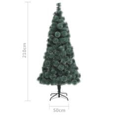Vidaxl Umelý vianočný stromček s podstavcom zelený 210 cm PET